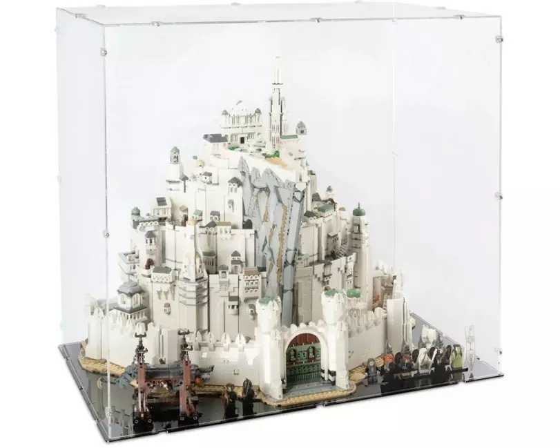 iDisplayit Acryl-Display LEGO 11377 Minas Tirith (Schwarzer Boden)