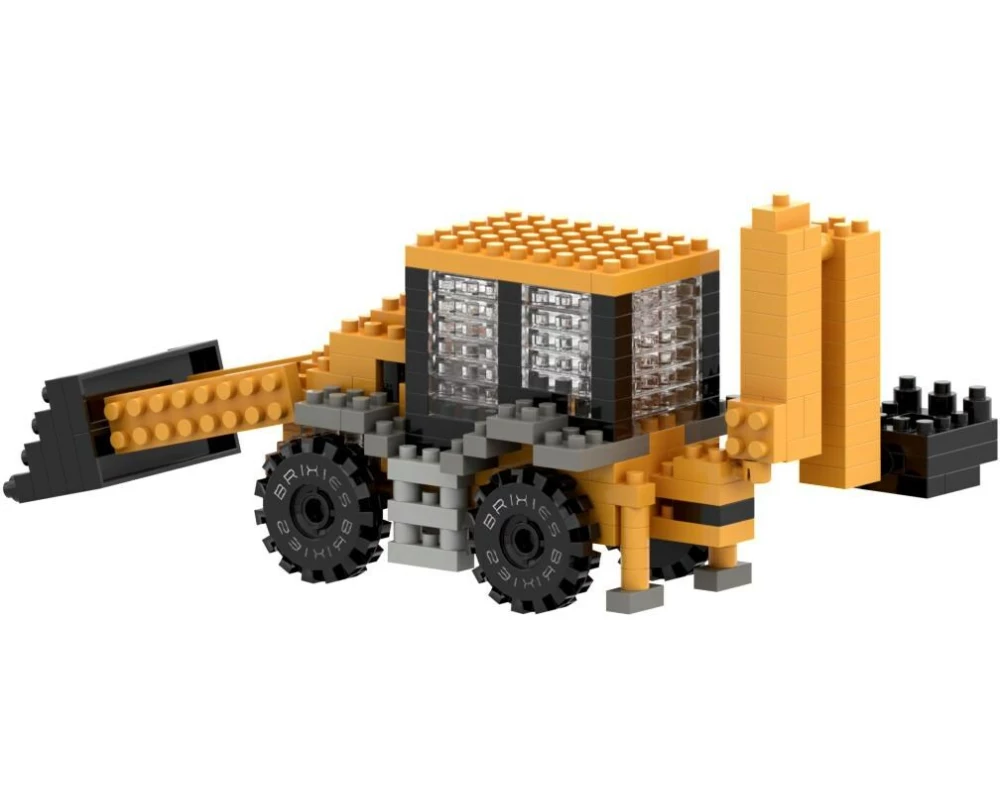 BRIXIES Bausteinmodell JCB Baggerlader aus 273 Bausteinen