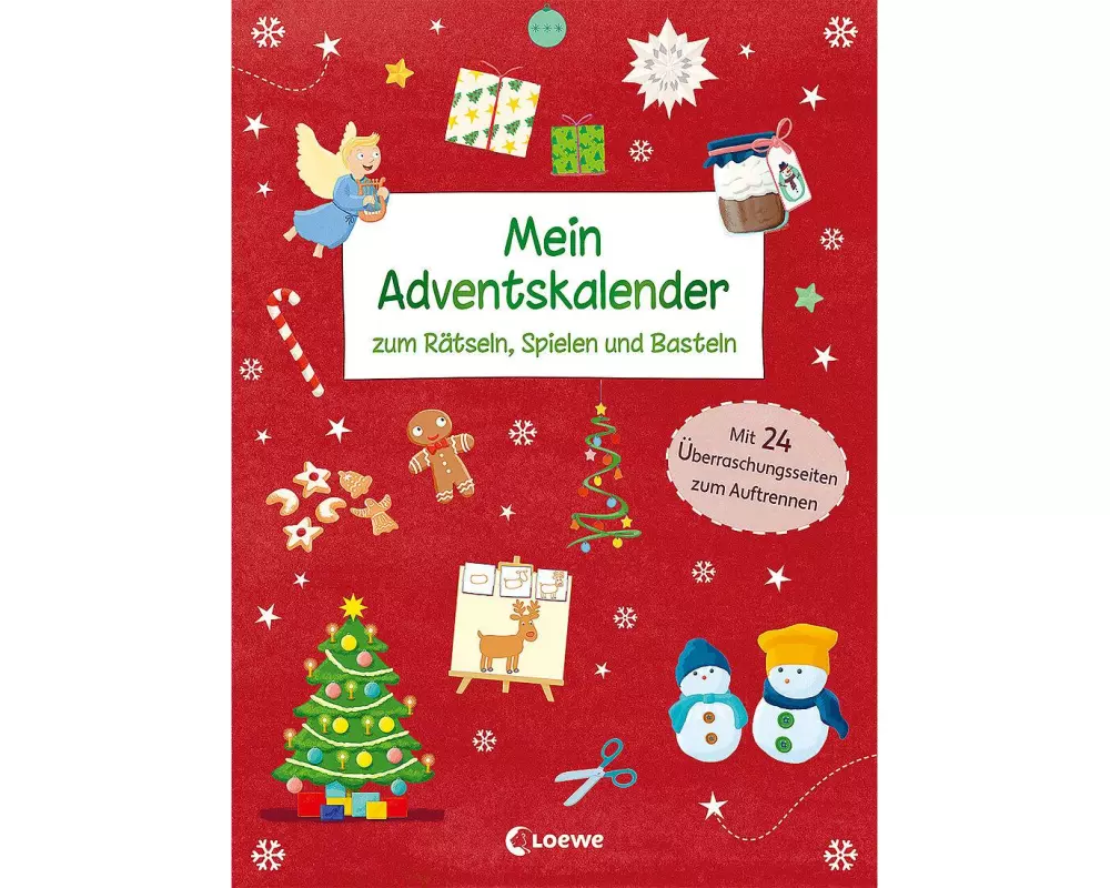Literatur diverse Adventskalender-Buch zum Rätseln, Spielen und Basteln