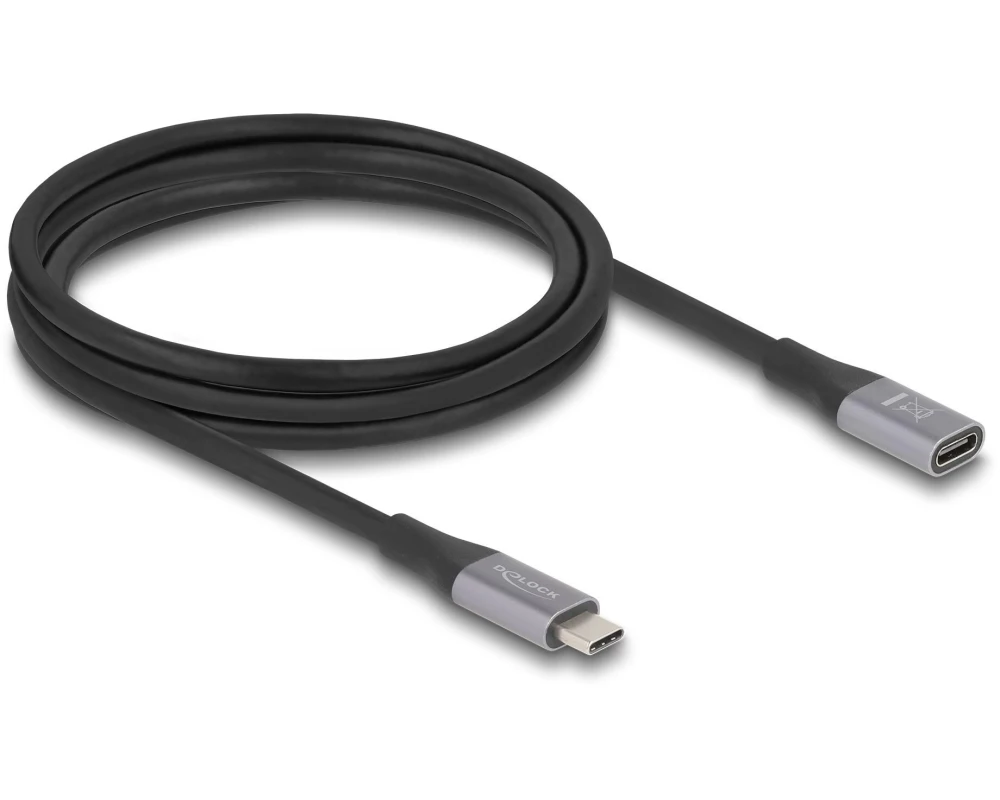 Delock USB4-Kabel USB 40 Gbps USB-C - USB-C 2 m