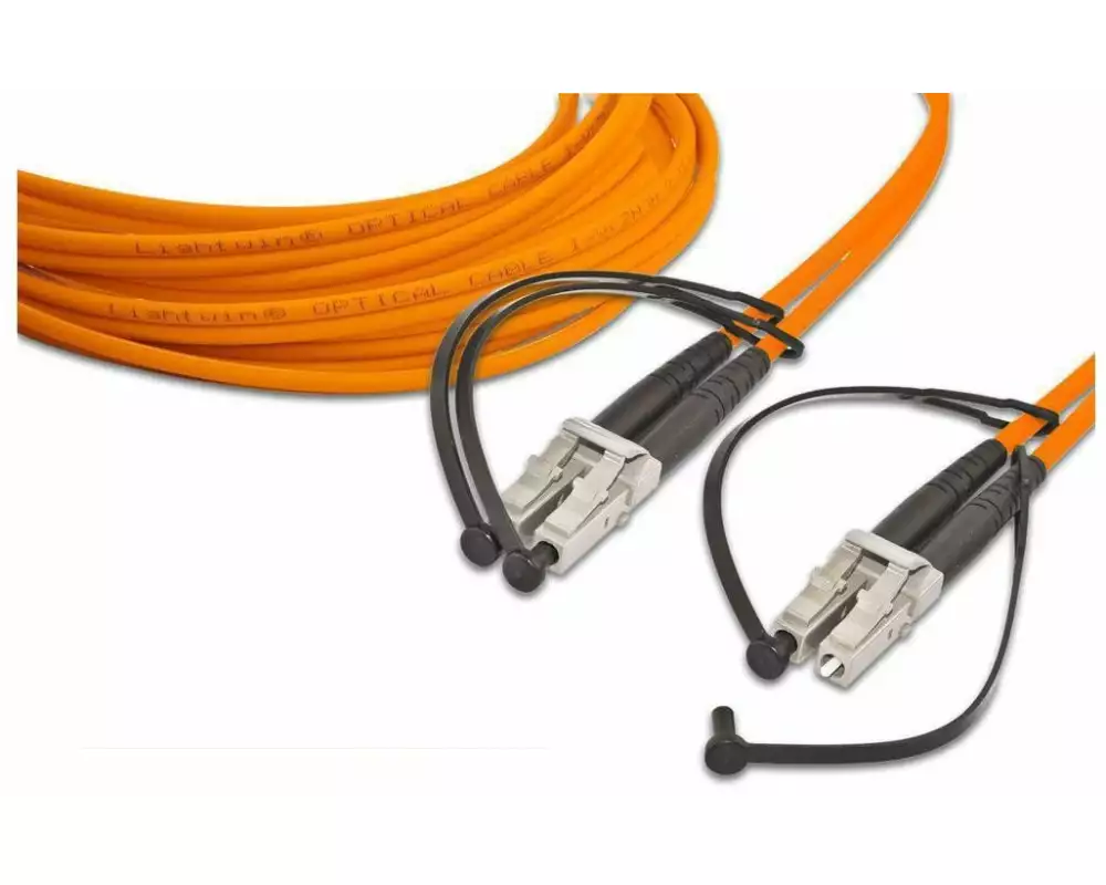 Lightwin LWL-Patchkabel Multimode LC – LC, OM2, Duplex, 5 m