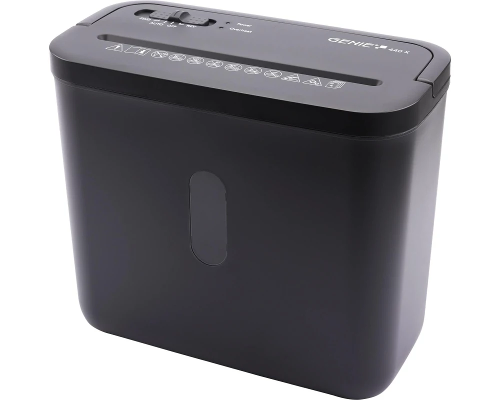 Genie Aktenvernichter 440X Schwarz P4, 4 Blatt