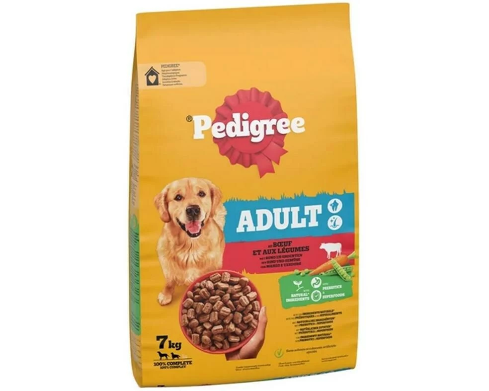 Pedigree Trockenfutter Adult M/L Rind und Gemüse, 7 kg