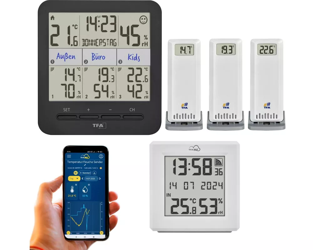 TFA Dostmann Wetterstation mit KLIMA@HOME 2