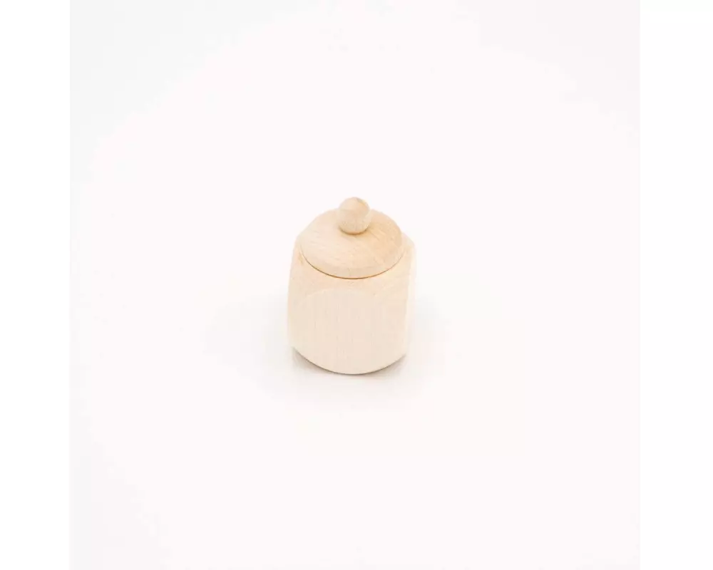 HobbyFun Holzartikel Milchzahndose 4 x 4 cm, 1 Stück