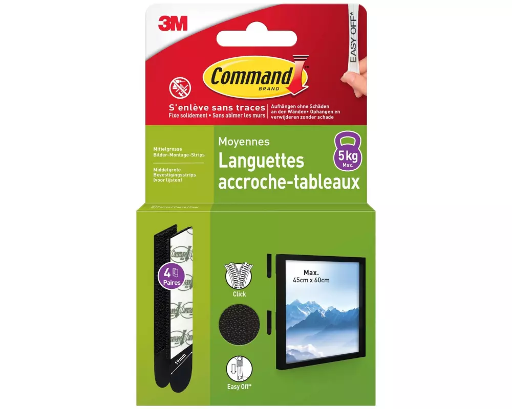 Command Montagekleber M 5 kg, 4 Set Schwarz