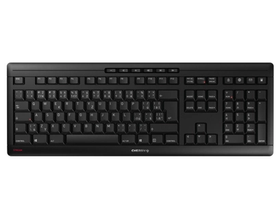 CHERRY Stream Wireless Tastatur Universal RF kabellos + USB QWERTZ Tschechisch Schwarz