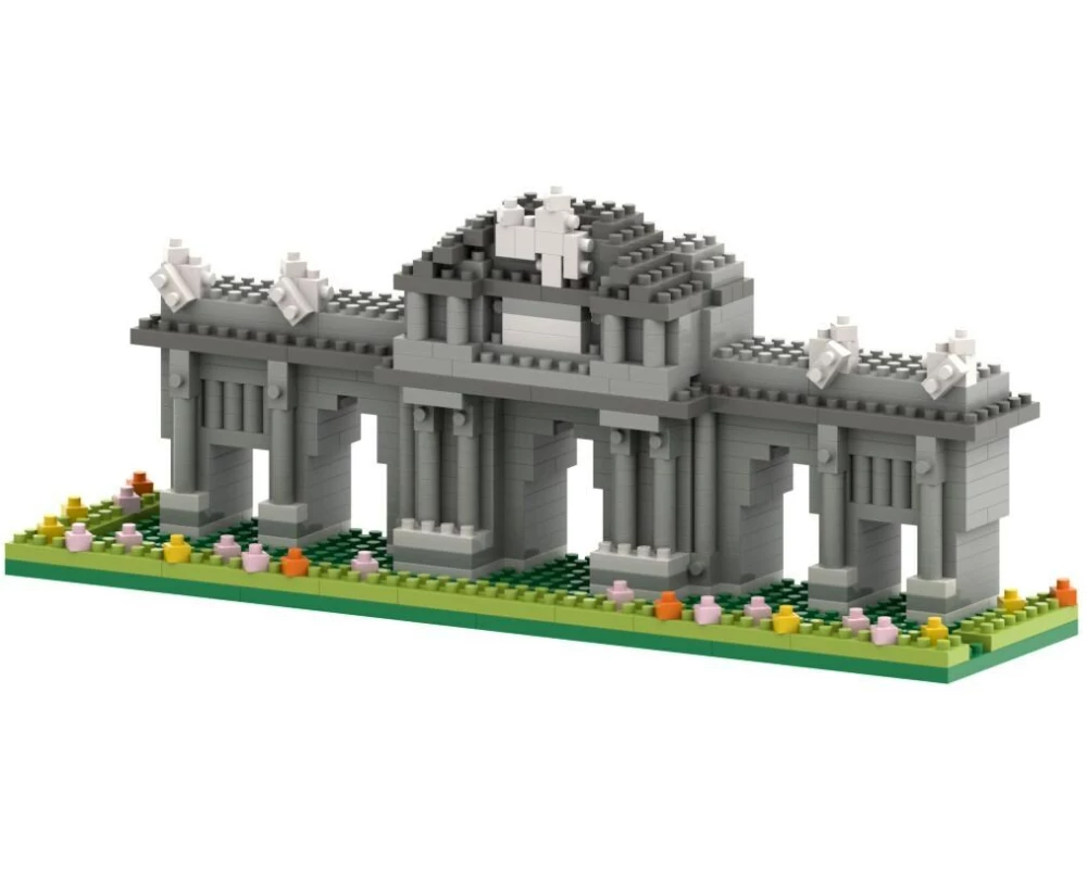BRIXIES Bausteinmodell Puerta de Alcalà aus 359 Bausteinen