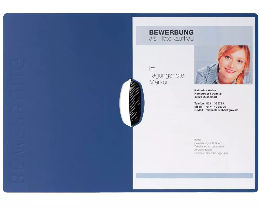 Pagna Bewerbungsmappe A4 Swing Blau