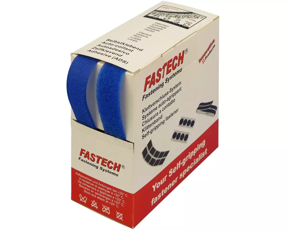 FASTECH Klettband-Box Royalblau