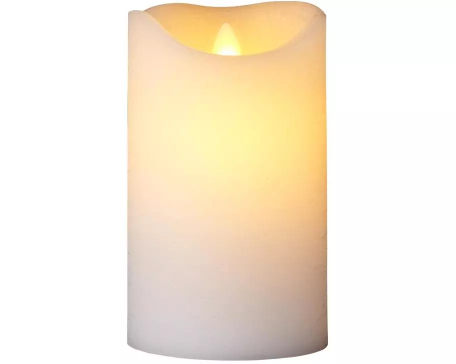 Sirius LED-Kerze Sara Exclusive, Ø 7.5 x 12.5 cm, Weiss