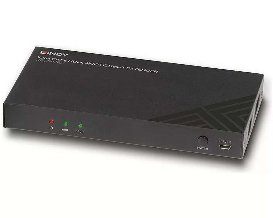 LINDY 100m, Cat.6, HDMI, 4K60, HDBaseT, Receiver