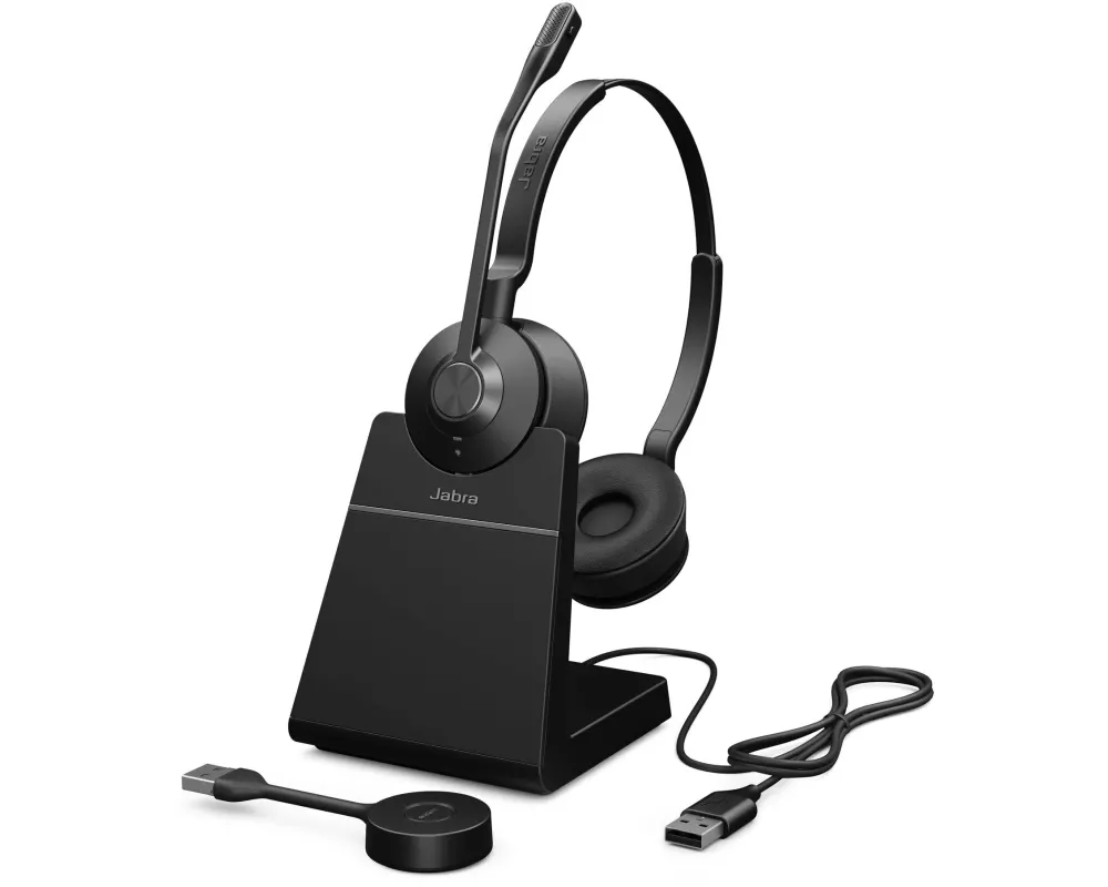 Jabra Headset Engage 55 UC Duo USB-A, inkl. Ladestation