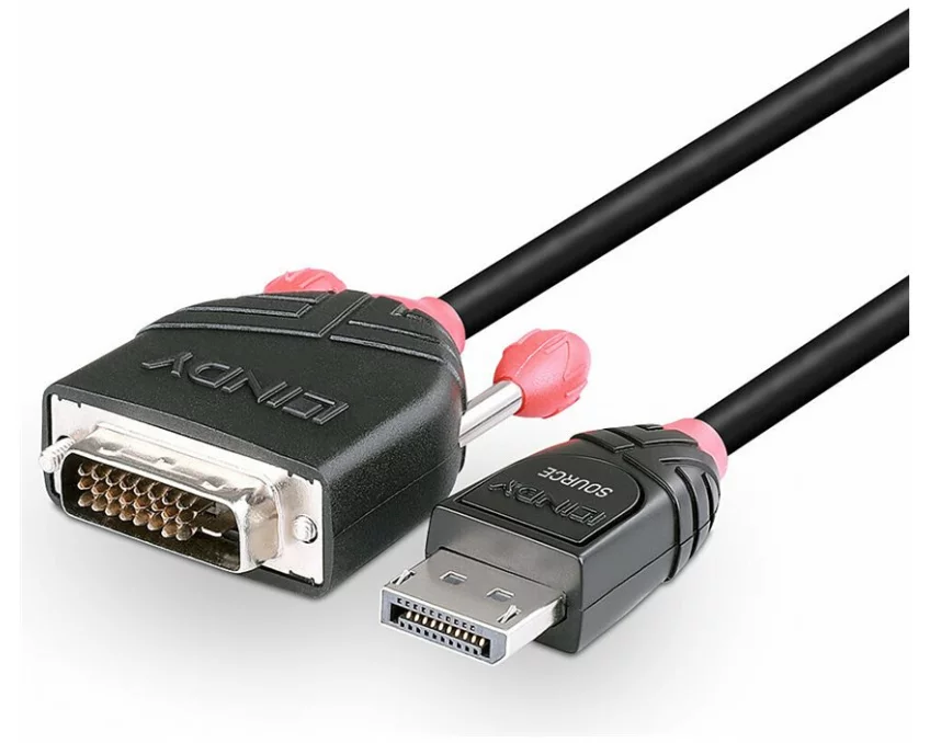 LINDY Video Cable, DP 1.1, DP-DVI M-M, 3m, black