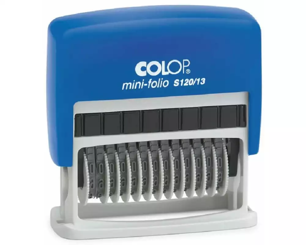 Colop Stempel S120/13, 13 Ziffernbänder, Schwarz