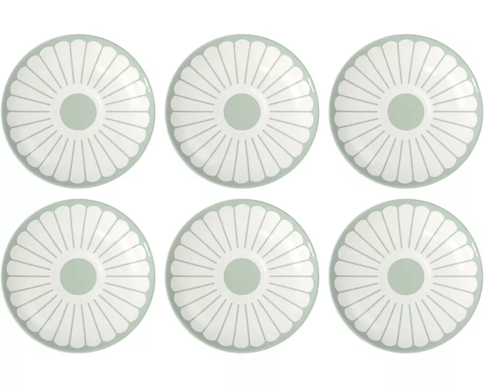 Villeroy & Boch Espressountertasse Fleur 6 Stück, Grün