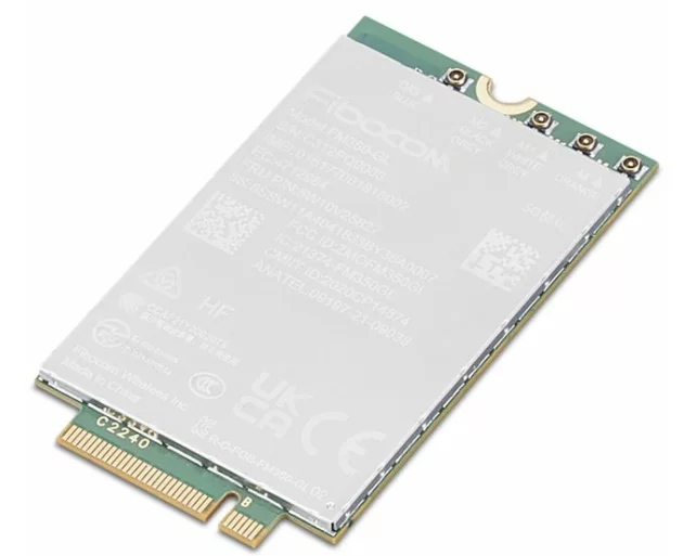 Lenovo ThinkPad Fibocom FM350-GL 5G Sub-6 GHz M.2 WWAN Module for X1 Carbon Gen 11