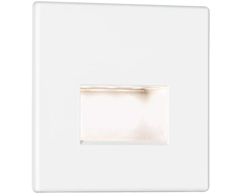 Paulmann Wandeinbauleuchte LED Edge Quadro, 1.2W, 2700K, Weiss