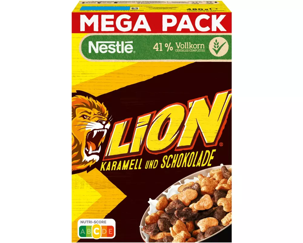 Nestlé Cerealien Lion Cerealien Karamell und Schoko 480 g