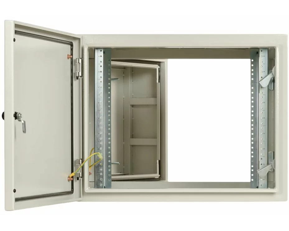 EATON TRIPPLITE SmartRack, Industrial, Enclosure, with, Lock, NEMA, 4, 32inch, Depth, 9U, Gray