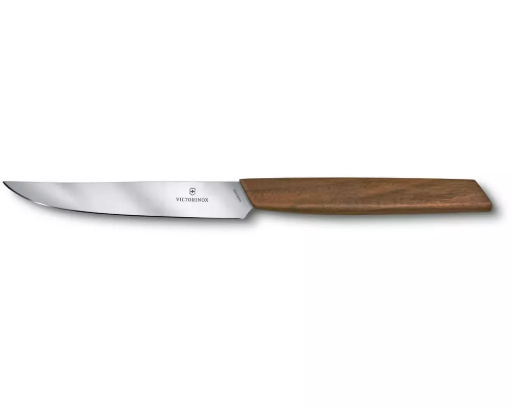 Victorinox Steakmesser Swiss Modern 2 Stück, Nussbaumholz