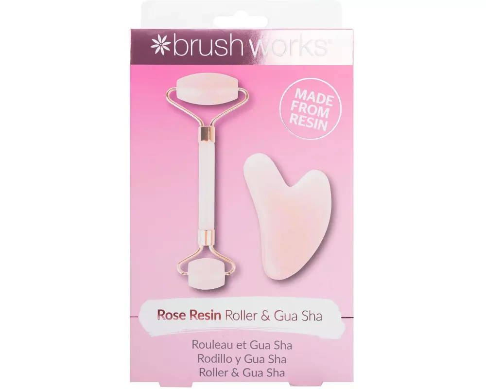 Brushworks Roller und Gua Sha Resin, Rosenharz