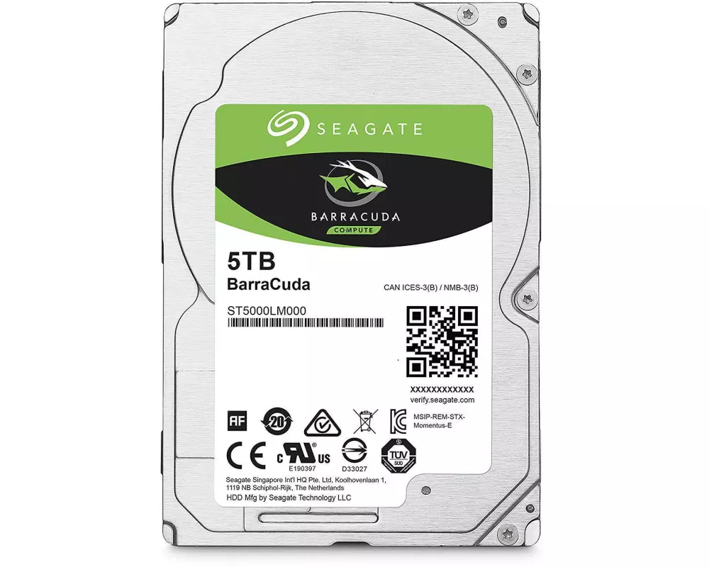 Seagate Harddisk BarraCuda 2.5" SATA 5 TB