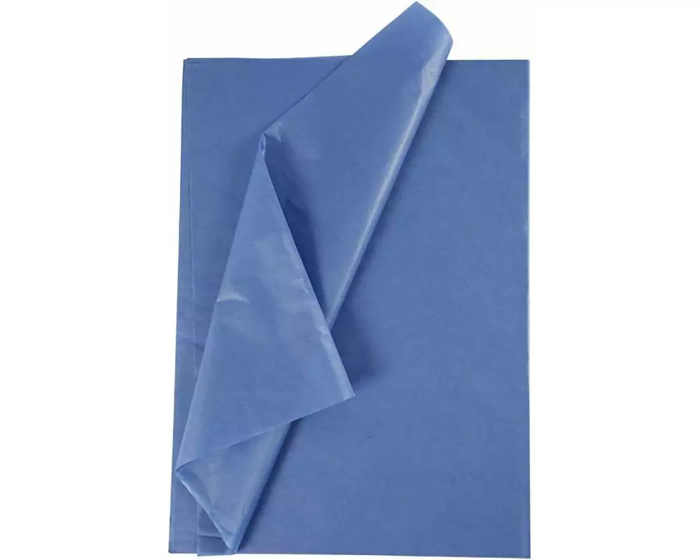 Creativ Company Seidenpapier 50 x 70 cm, 25 Blatt, Blau
