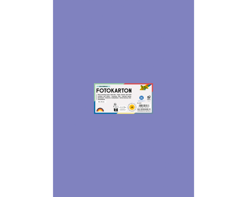 FOLIA Fotokarton 50x70cm 6137 300g, veilchenblau