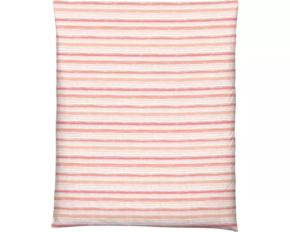 Home Fashion Duvetbezug Seersucker bedruckt Stripe Rosa 160 x 210 cm