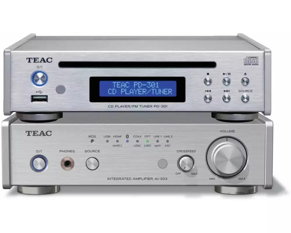 TEAC 300 Serie Set 1-B Silber