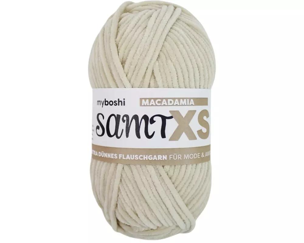 myBoshi Wolle Chenille Samt XS Macadamia