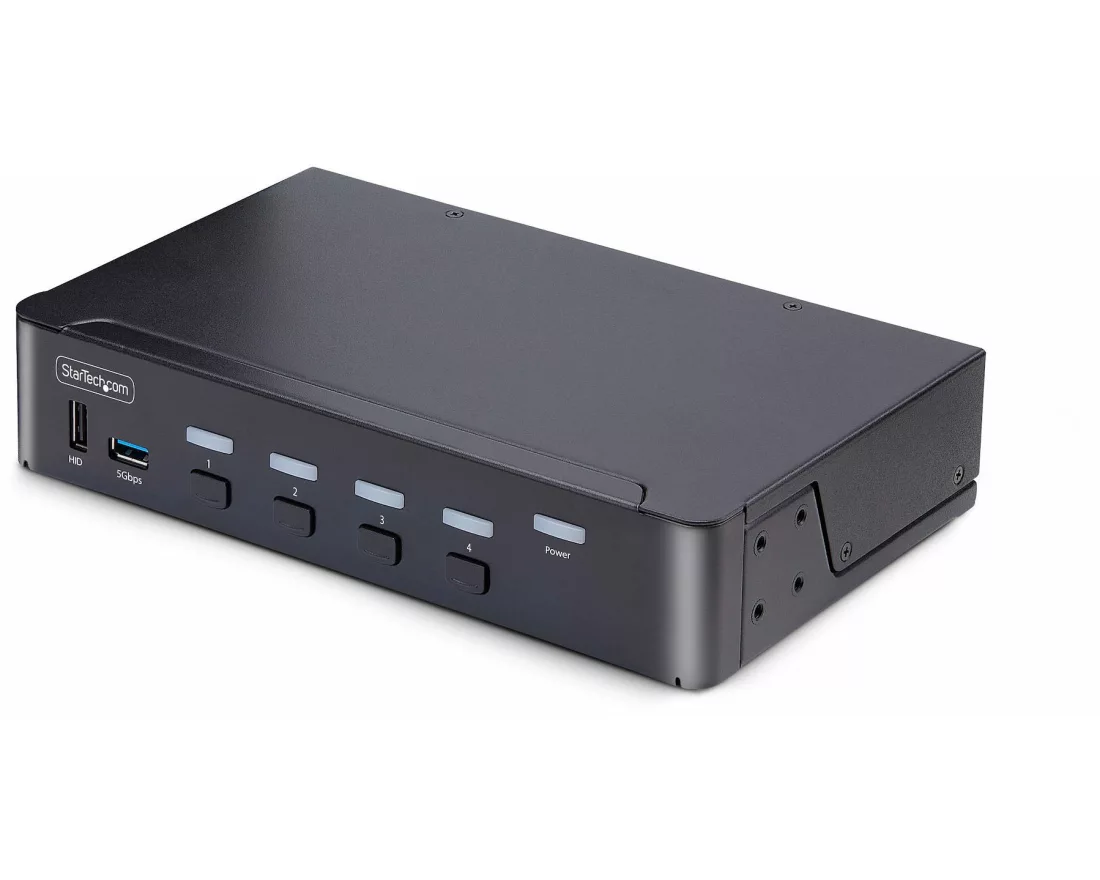 StarTech.com D86A2-4-PORT-8K-KVM Tastatur/Video/Maus (KVM) Switch Schwarz