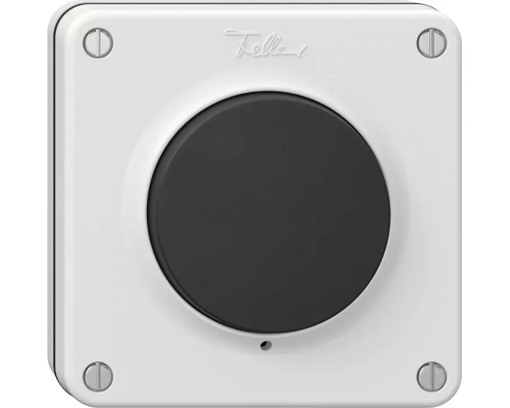 Feller Kunststoff Druckschalter NUP IP55, Weiss