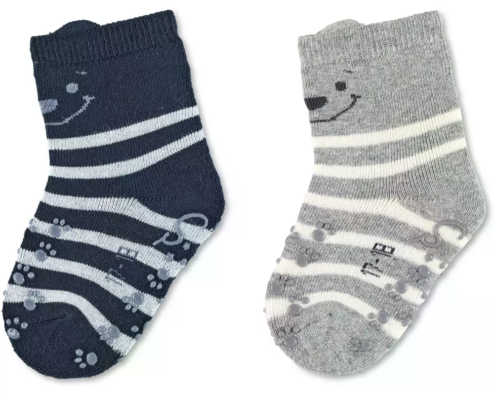 Sterntaler Antirutsch-Socken 2er Set Bär Marine Gr. 21-22