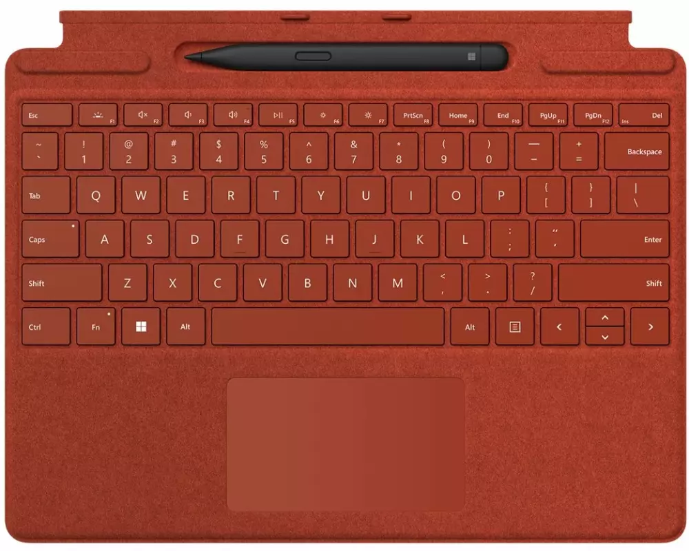 Microsoft Surface ProX/Pro8 Signature Keyboard/Slim Pen Bundle commercial poppy red CH