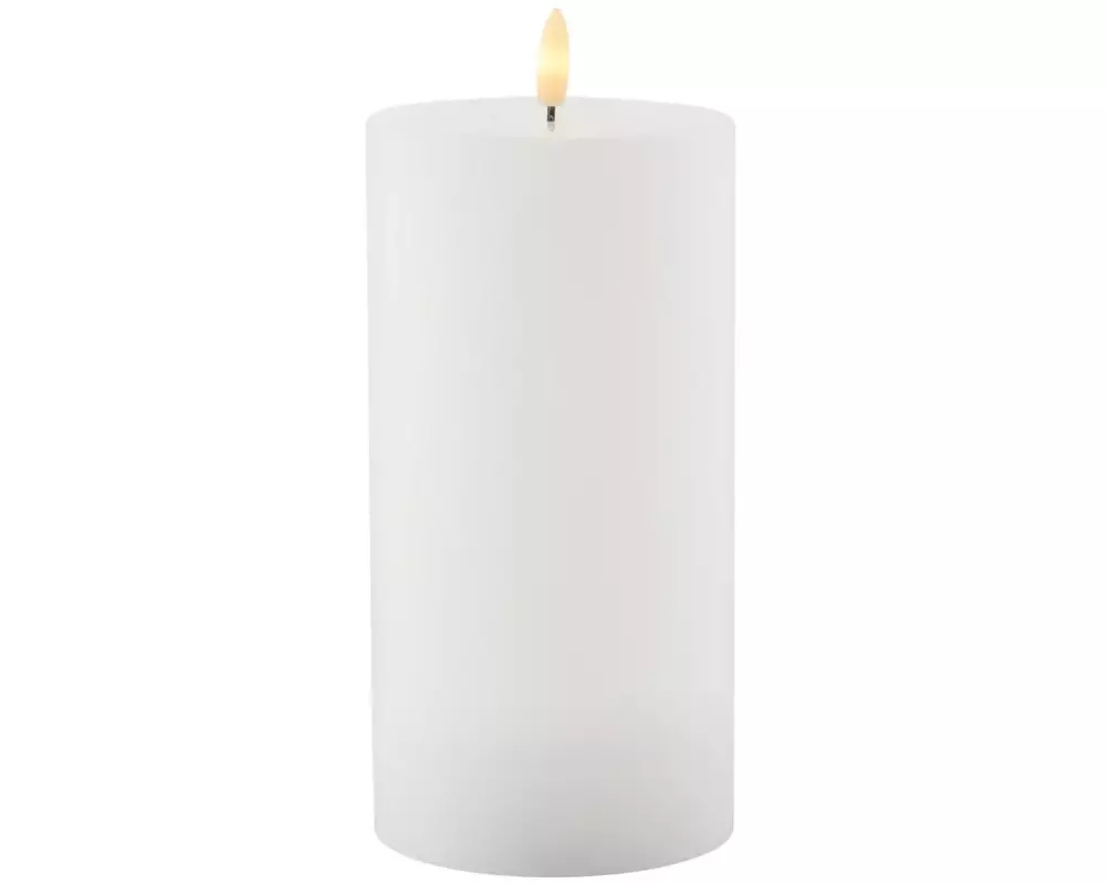 Sirius LED-Kerze Sille, 20 cm, Weiss, Aufladbar