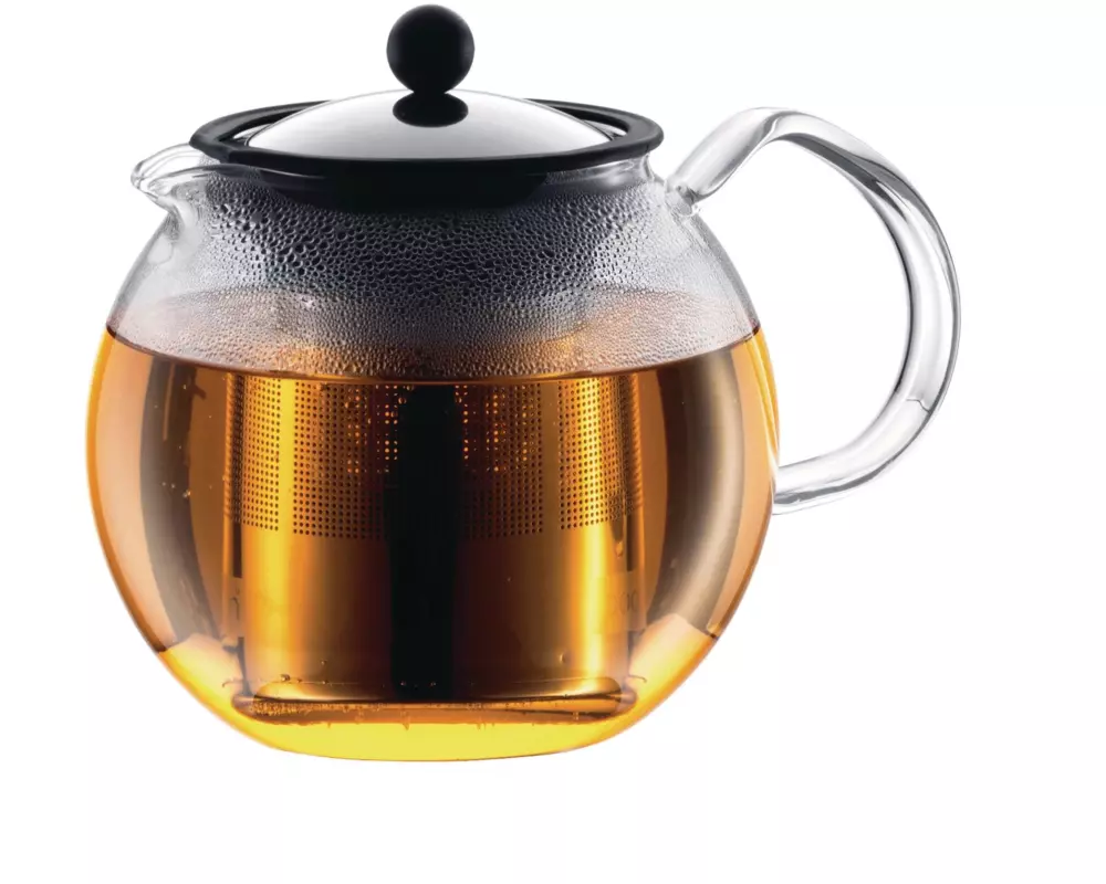 Bodum Teebereiter Assam 1.5 l, Schwarz glanz