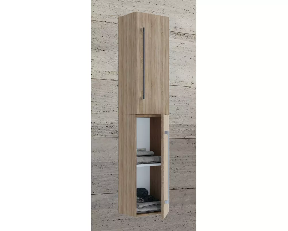 VCM Badezimmerregal Badinos 33 x 150 cm, Braun