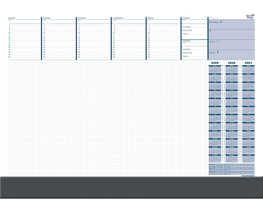 QUO-VADIS Schreibunterlage 8200 2026 245007Q 10 Seiten, 59.5x42cm