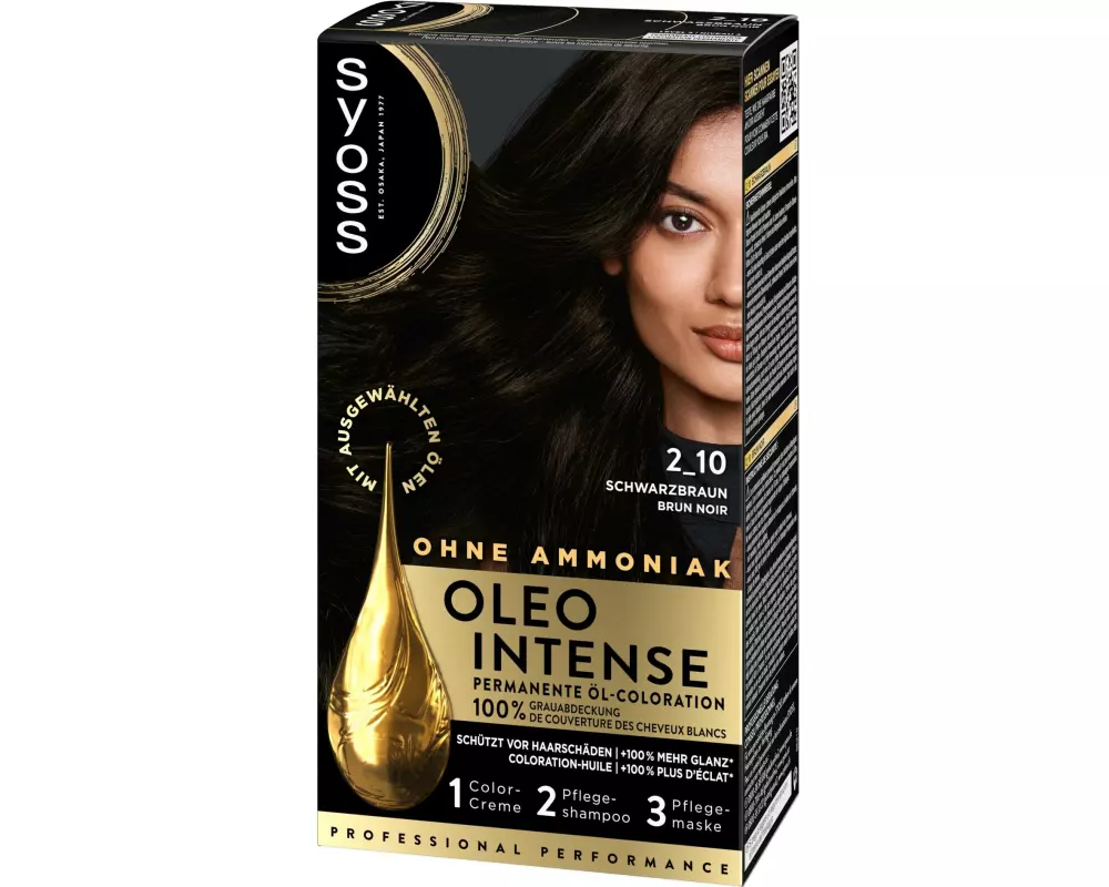 Syoss oleo intense Haarcoloration Oleo Intense 2-10 Schwarzbraun
