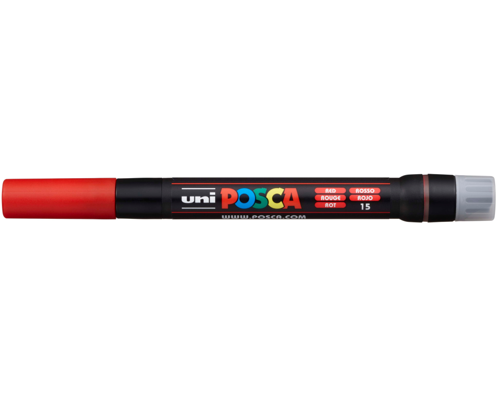 UNI-BALL Posca Pinsel-Marker 1-10mm PCF-350 RED rot