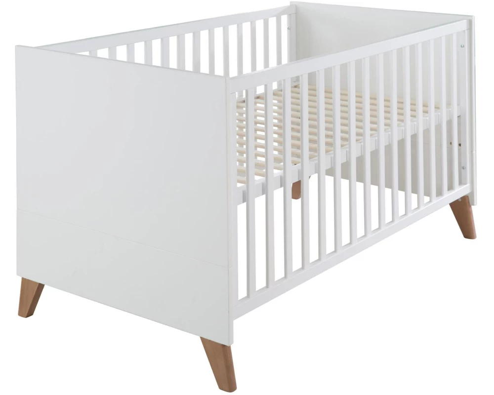 roba Kombi-Kinderbett 70 x 140 cm Weiss dunkle Eiche