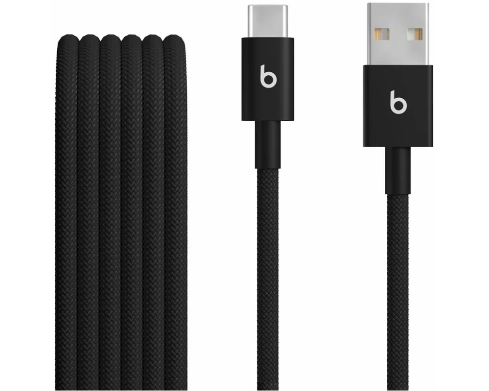 Apple Beats USB-A to USB-C Woven Cables 1.5 m - Bolt Black 2-Pack