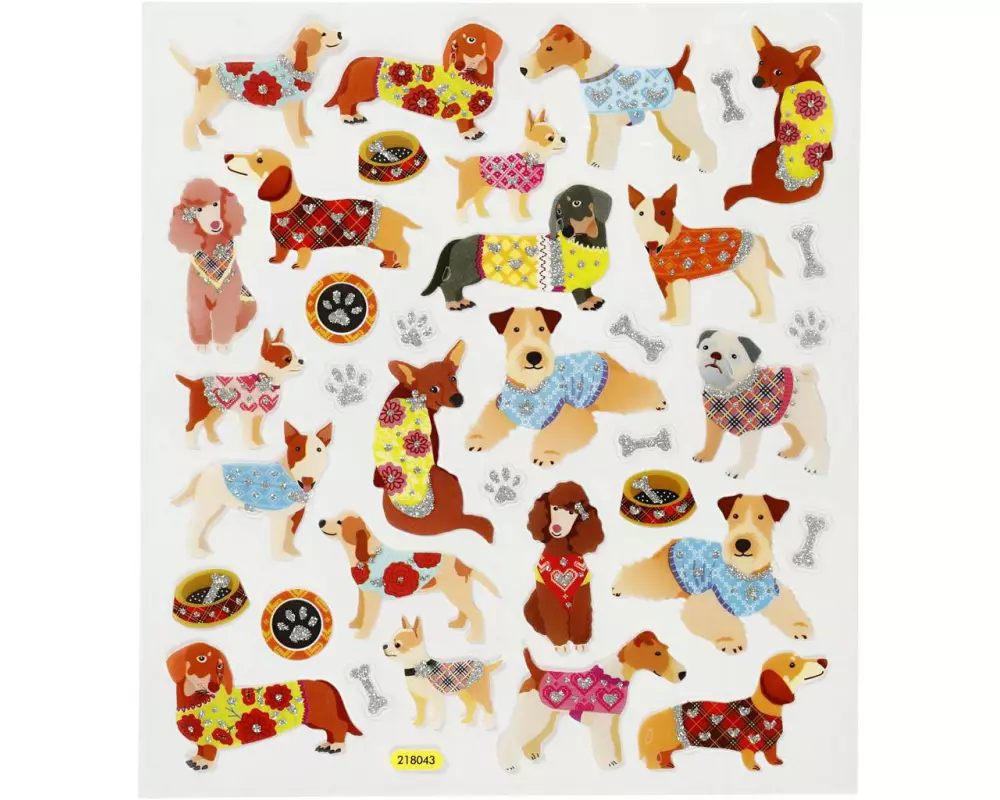 Creativ Company Motivsticker 1 Blatt Hunde