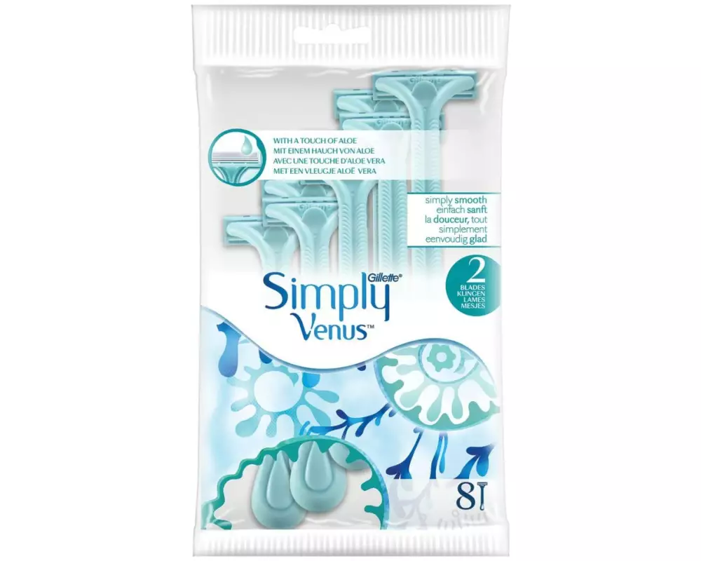 Gillette Venus Einwegrasierer Simply Venus2 8 Stück