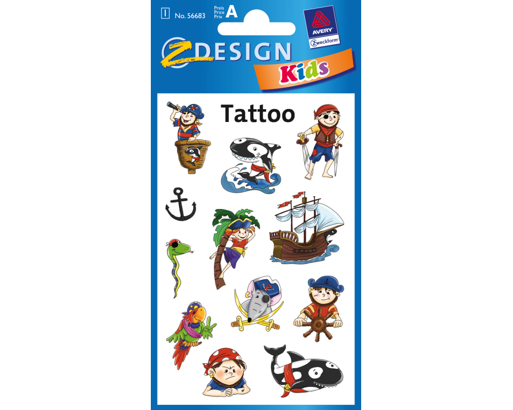 Z-DESIGN Sticker Tattoo 56683 Piraten