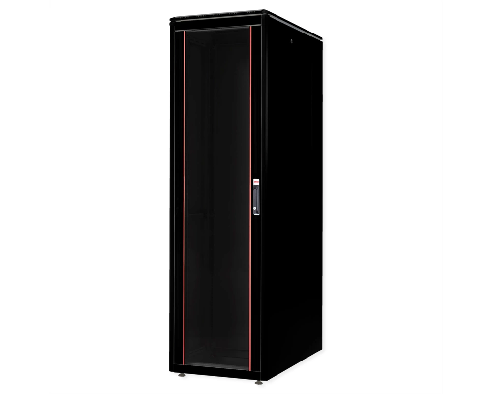 ROLINE 19-Zoll Netzwerkschrank Pro 47 HE, 600x1000 BxT Glastür schwarz