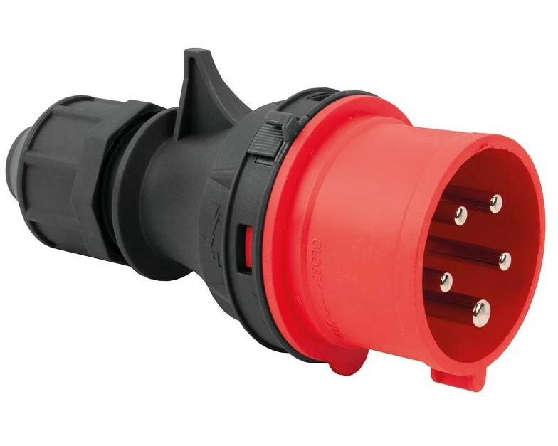 STEFFEN CEE Stecker 16/5 IP44 400 V 6h vernickelt