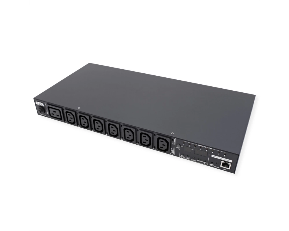 ATEN PE8208G PDU 8 Port, 1HE, 7xC13 + 1xC19, 16A , Einzel-Port-Messung